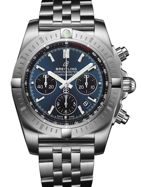 breitling chronomat 44 b01 chronograph ref ab011012|Breitling Chronomat 44 diamond bezel.